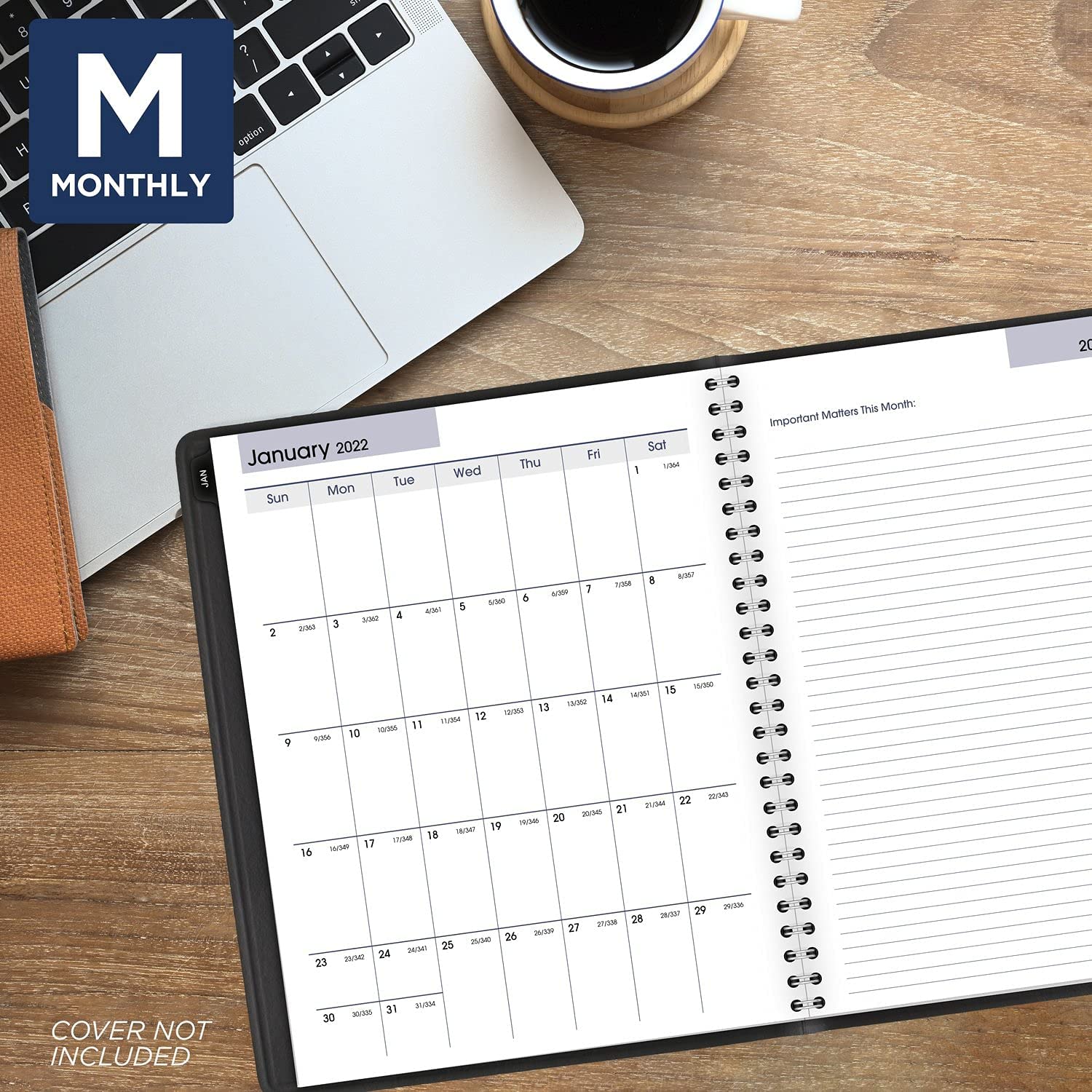 2022 Weekly & Monthly Planner Refill for G545 Line Planners by AT-A-GLANCE, 7" x 8-3/4", Medium, Executive, DayMinder (G54550) - Image 3